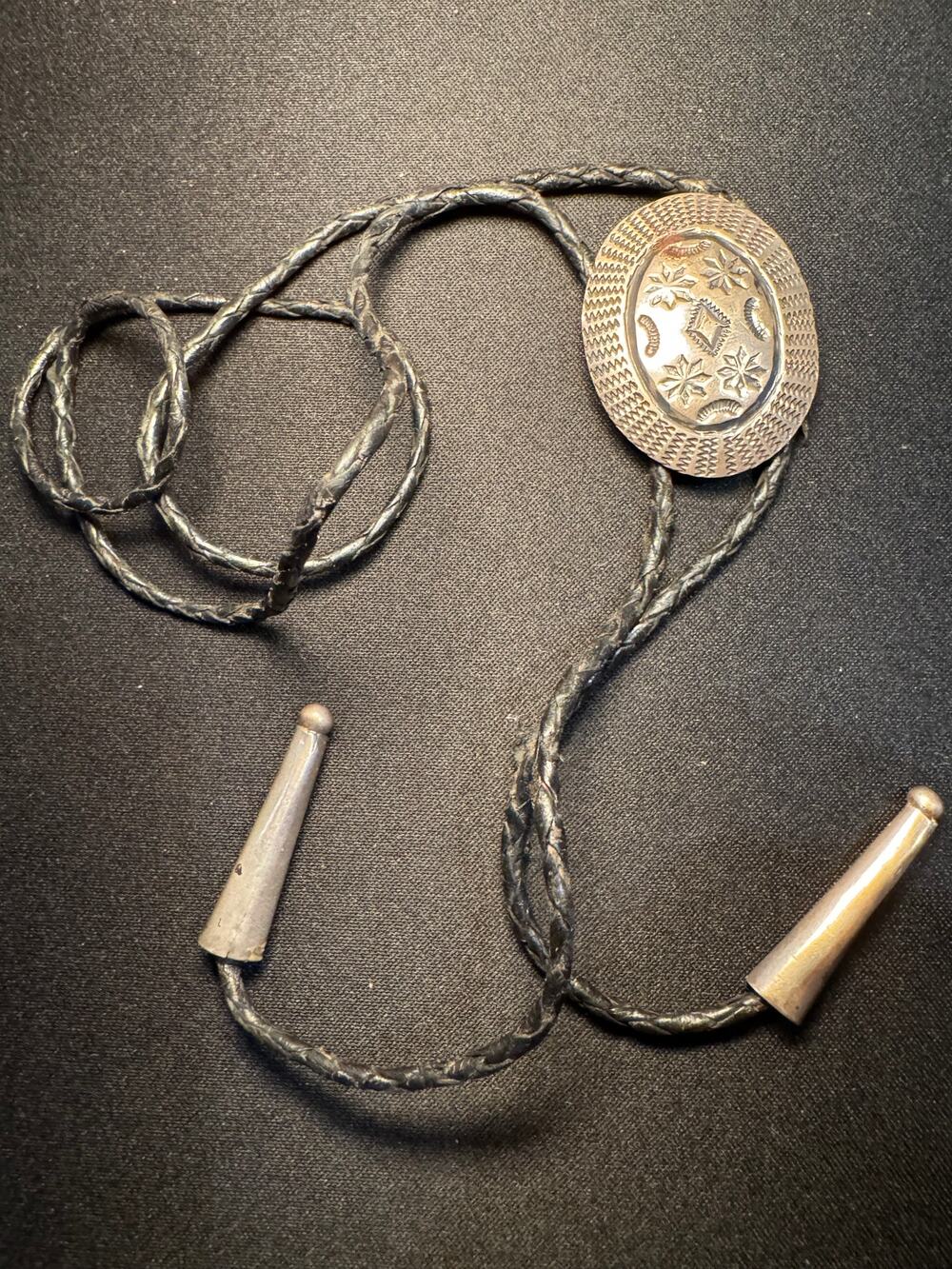 Vintage 925 Sterling Silver Mexico Bolo Tie